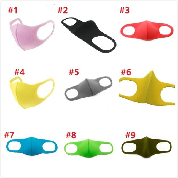

kids breathing face masks earloop foldable respirator washable mouth masks sponge dustproof masks opp bag 300pcs