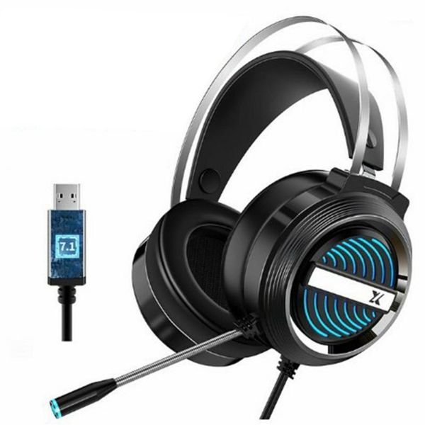 

pc wired earphone headset pc gamer stereo headphone flexible adjustable mic headset profession gaming1