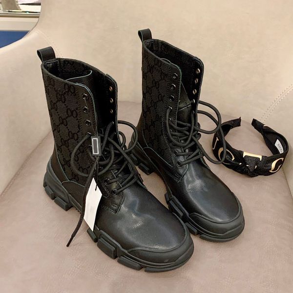 

autumn and winter new style women's shoes design leather comfort brand lace-up classic luxury women's boots, Red;white