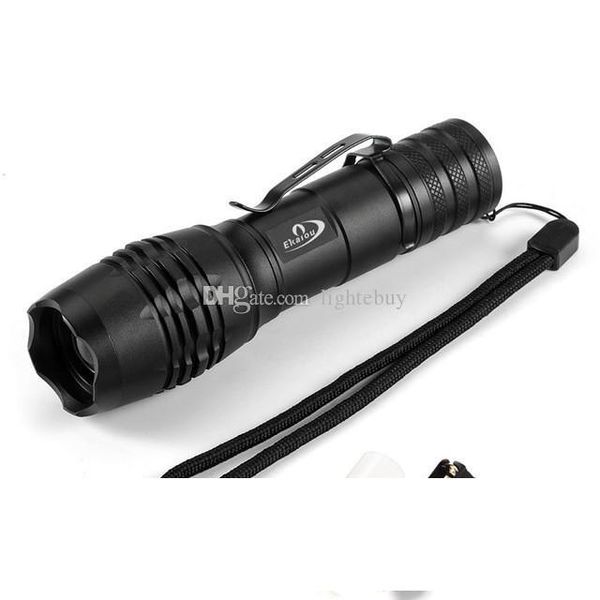 

ekaiou xml t6 3800lm high power led zoom tactical flashlights led lantern camping travel torch light