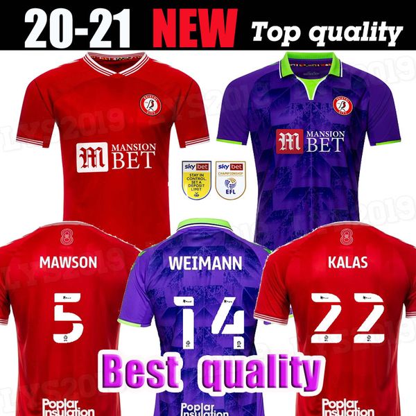 

2020 2021 bristol weimann city soccer jerseys mawson martin diedhiou paterson wells massengo kalas dasilva custom home red football shirts, Black;yellow