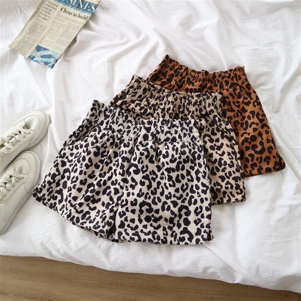 

women's shorts streetwear fashion spring autumn winter women casual leopard suede short elastic high waist ladies tracksuit jogger pant, White;black