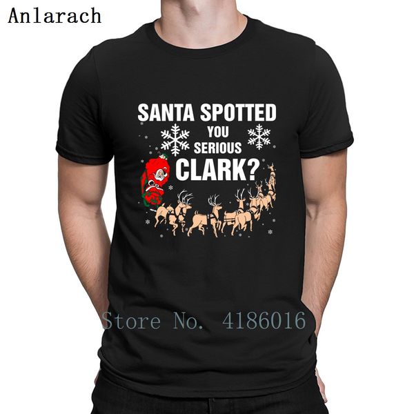 

santa spotted you serious clark kawaii sunlight authentic pattern spring autumn round neck knitted sport hooded sweatshirt hoodie t shirt