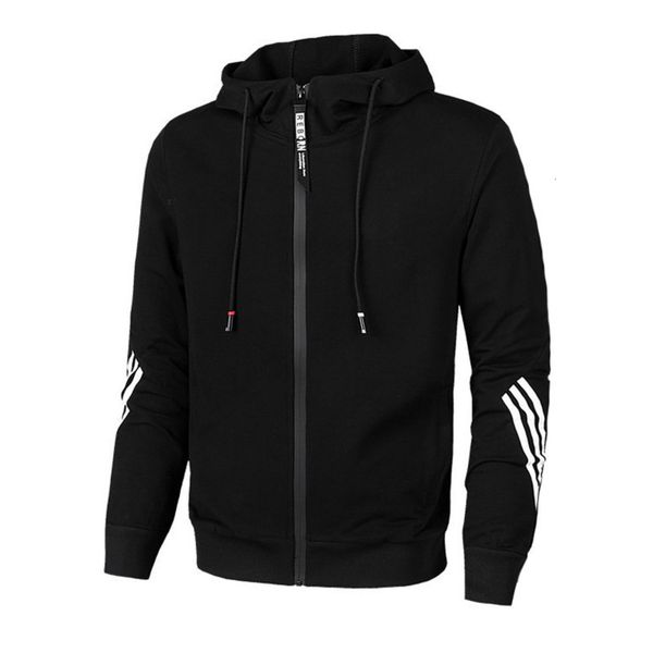 

new cotton coat spring and autumn casual suit hooded sportswear large men's sweater, Gray