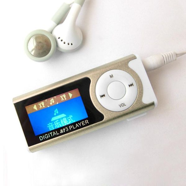 

new lcd display digital mp3 player support 16 gb tf card with usb charging cable walkman sport music player j801