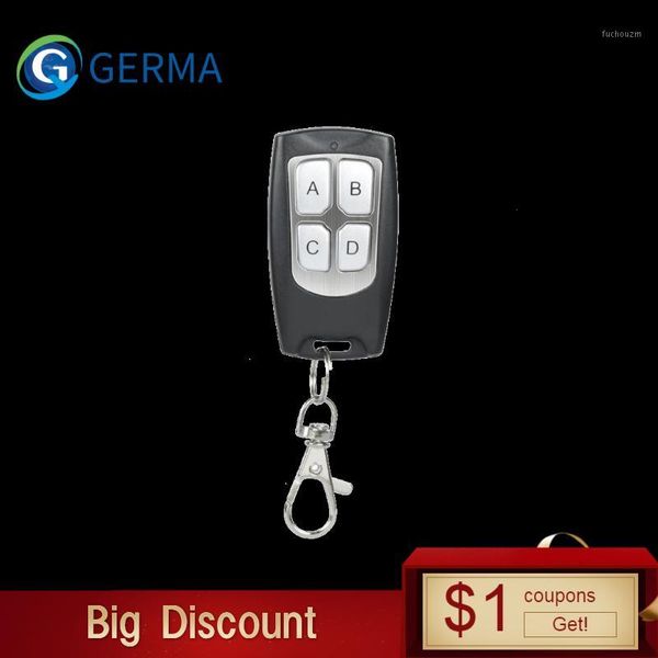 

germa 433mhz 4 ch button ev1527 code remote control switch rf transmitter wireless key fob for smart home garage door opener1