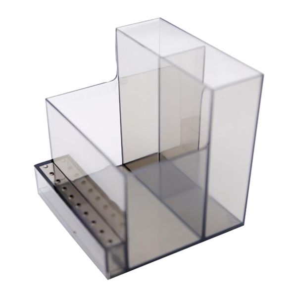 

professional- 10 holes nail drill bits holder stand manicure necessary tools case organizer