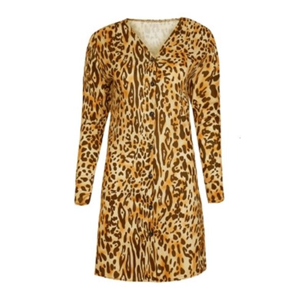 

2021 new fashions women jackets ladies sweaters long sleeve v neak thin leopard floral coat 6t9c, Black