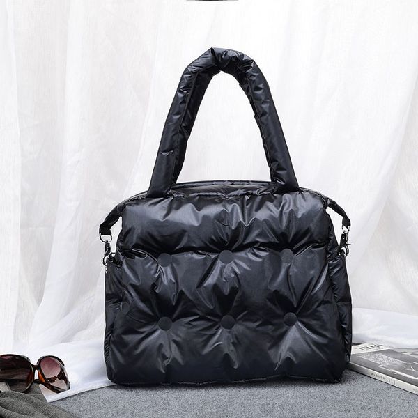 

2020 new winter single shoulder tote women space pad cotton feather down bag bucket handbag sac a main carteira bolsa feminina c0121