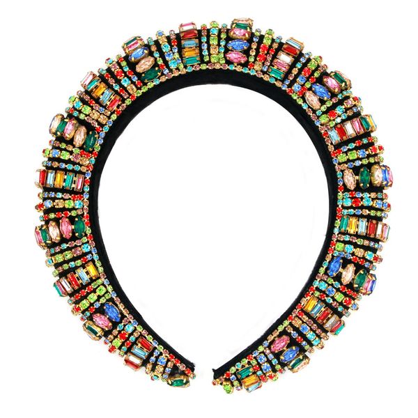 

tiara,baroque tiaras and crowns, wide velvet handmade hair band, luxurious color crystal head wedding hair accessories crown t200108, White;golden