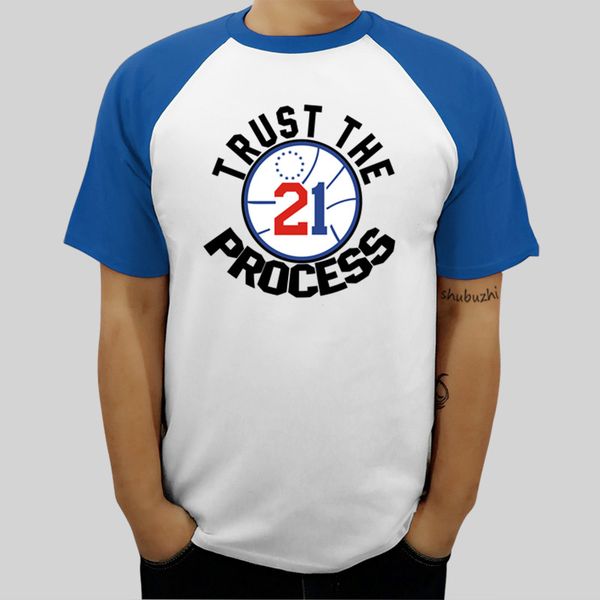 

sport fashion logo print men raglan t shirt black embiid philadelphia