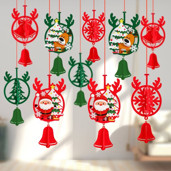

small string decorations christmas tree flower flag pendant jewelry store shopping mall layout