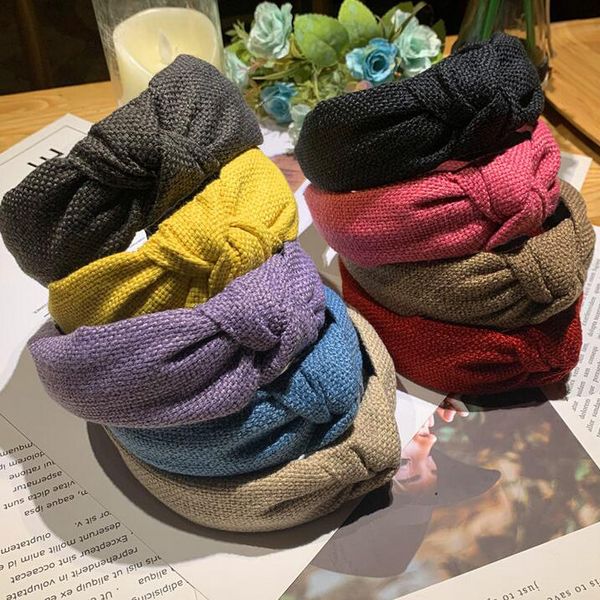 

fashion retro wide edge hair hoop letters printing hairband charm women headband fashion knotted candy color hair accessories hair jewelry, Black;brown