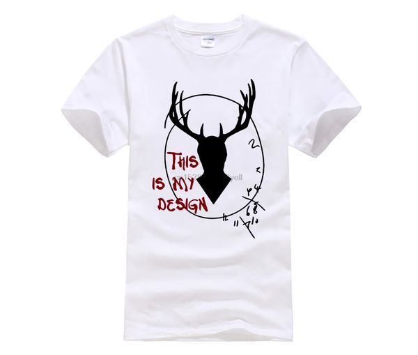 

hannibal this is my design t shirt summer hip hop letter printed t shirt male short sleeve deer tees 3xl sport hooded sweatshirt hoodie