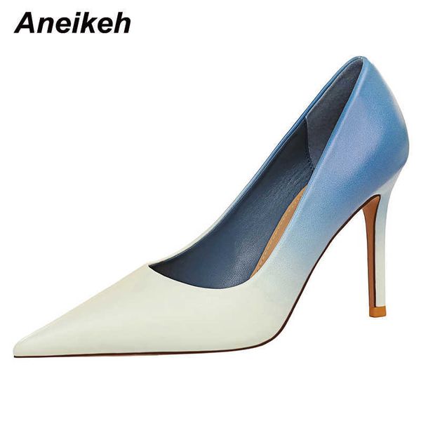 

famous brand designer concise shallow autumn pumps for women's 2022 new high heel shoes fashion pointed toe wedding elegant solid, Black