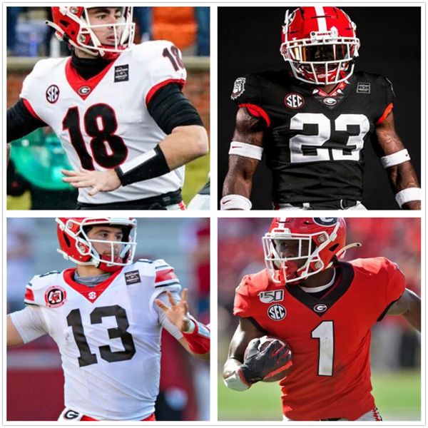 

georgia bulldogs george jersey pickens kearis jackson zamir white football stitched 2021 uga women men youth, Black