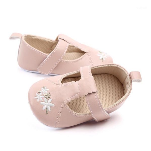 

2020 baby first walkers newborn infant baby boy girl solid pu shoes newborn anti-slip soft sole crib sneakers prewalkers 0-18m1