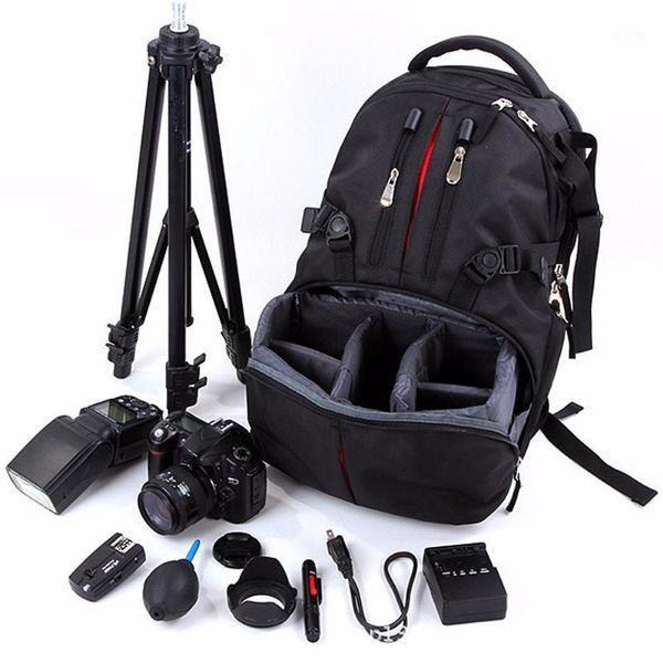 

professional backpack pgraphy package slr camera lapbag waterproof shockproof bag nylon case with detachable layers1
