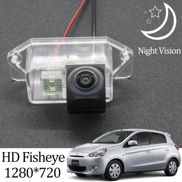 

owtosin hd 1280*720 fisheye rear view camera for mitsubishi mirage 2012 2013 2014 2020 2020 car vehicle parking accessories