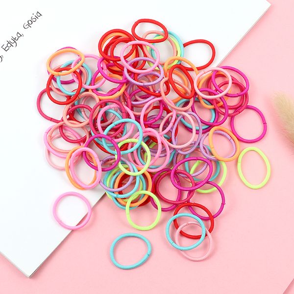 

100шт / set ring дети хвостик эластичная резинка для волос аксессуары девушки головная повязка scrunchie headdress set