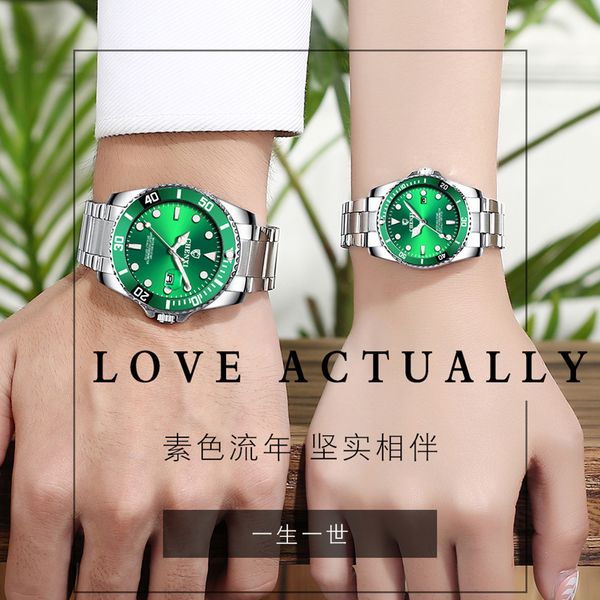 

tiktok 2020 new luminous lovers watch, ladies seaman lady waterproof watch