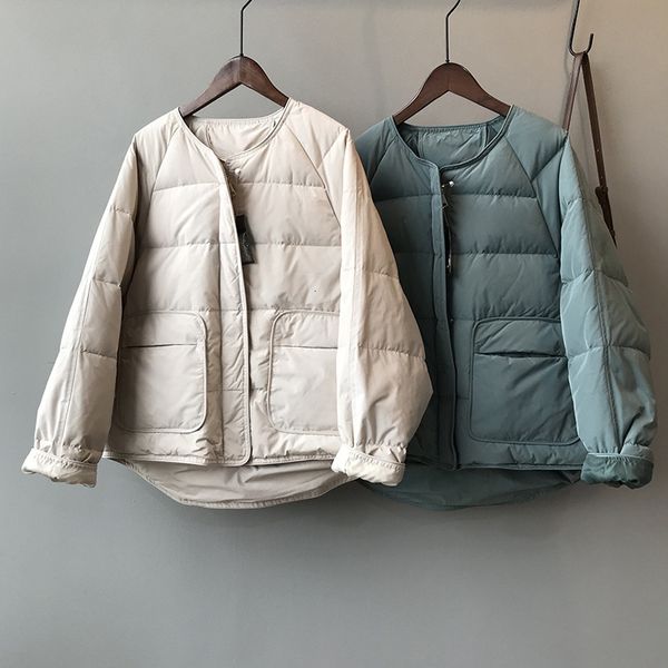 

2021 New Warm Winter High Quality White Duck Down Jacket Tops for Women Coat Outerwear Feminino Nr3q, Black