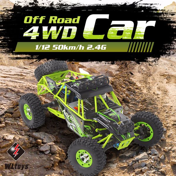 

WLtoys 12428 1/12 RC Car 2.4G 4WD 50km/h High Speed Car Monst-er Truck Radio Control RC Buggy Off-Road RC Car Electric Toys