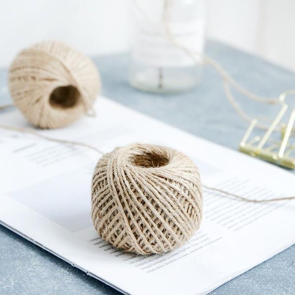 

64m office stationery gift decoration hemp rope handbag envelope hemp rope p wall primary color retro natural linen rope wmtksi mywjqq