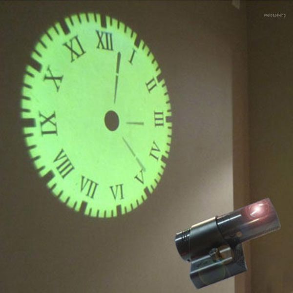 Relógios de parede Criativo Analógico LED Luz Digital Mesa Projeção Roma/Arábia Relógio Controle Remoto Decoração de Casa US1