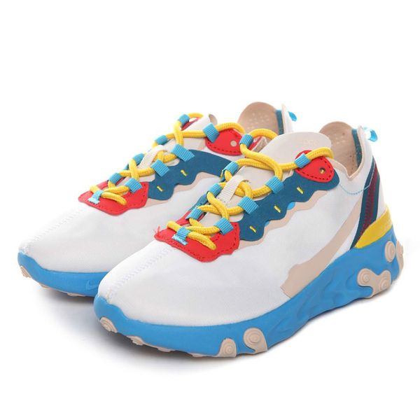 

spring new reacte1ement kids running shoes breathable lace up gradient sports shoes grils boys sneakers athletic & outdoor size 28-35, Black