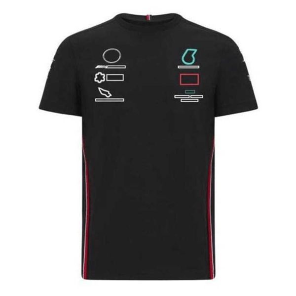 Marke Luxus Herren T-Shirt F1 Lewis Hamilton T-Shirts Formel 1 Polo Pit Grand Prix Motorrad Fast Dry Riding Team Arbeitskleidung 2xso
