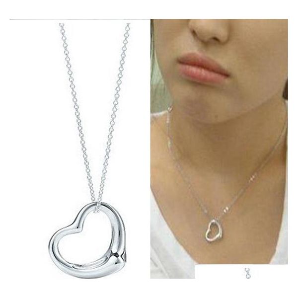 

popular high-end jewelry necklace silver plated peach heart pendant necklace jewelry friends heart gifts for women ffoxe
