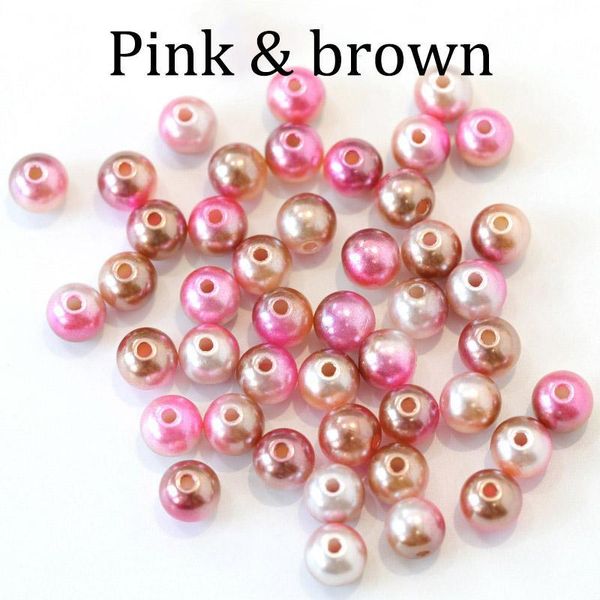 

3 4 6 8 10 12 mm with hole multicolor abs imitation simulated pearl loose spacer pearls beads for jewelry making diy h bbysmq