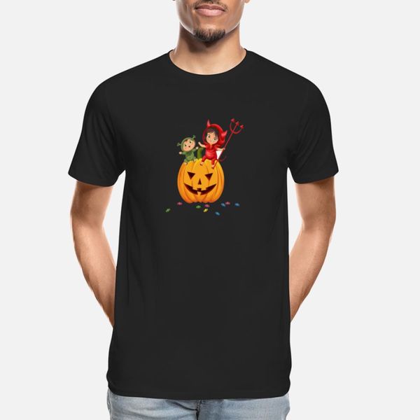 

cute baby devil sitting on scary pumpkin t shirt crewneck print tracksuit hoodie sweatshirt