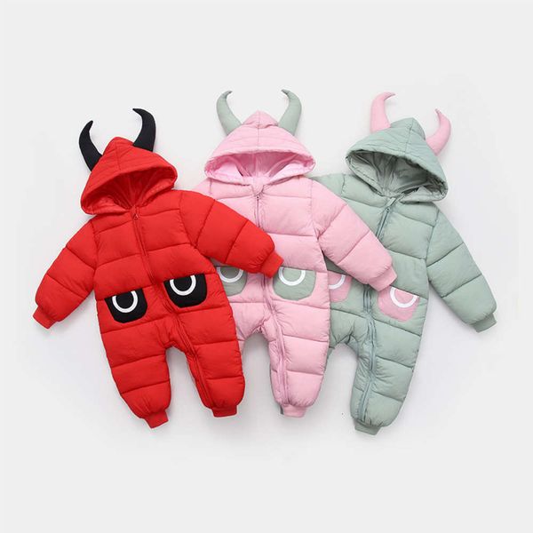 

clothing children's down cotton climbing suit 2020 new winter jumpsuit, Black