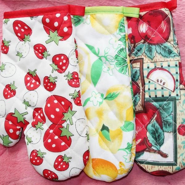 

1pca голве случайного цвета симпатичные кухонный инвентарь прочные толстые теплоизолированные прихватки жаростойких перчатки микроволновая п