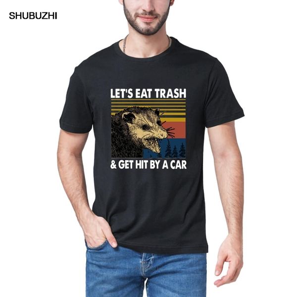 

raccoon let's eat trash & get hit by a car tshirt sport t shirt streetwear homme tees womens t shirt sport hooded sweatshirt hoodie