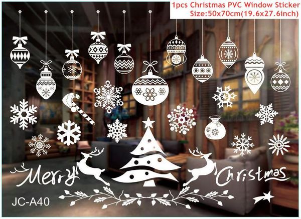 

рождество оформление витрин wall съемных наклеек рождество колокол deer стены стикеры домашнего украшение xmas новый год bbydap