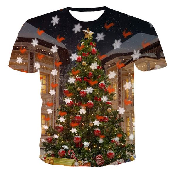 

new popular printing christmas eve 3d print shirts harajuku horror kawaii men clothing
