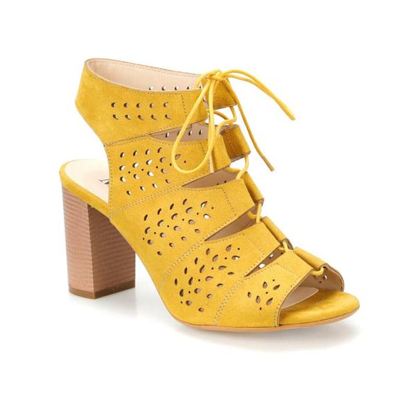 

flo ds19048 mustard women heels sandals miss f, Black