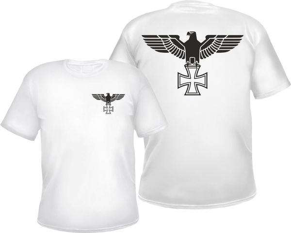 

imperial eagle men's breast and back print iron cross new fashion for short sleeve homme suit hooded sweatshirt hoodie men t shirt