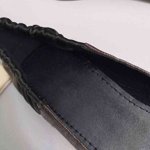 

shoes leather women bow sandal round toe ballet pumps fashion luxury designer womens casual women splicing loafers, Black