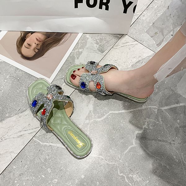 

slippers outside women wear the new summer 2020 small and pure and fresh sea fashionable joker beach shoes female fairy x1020, Black