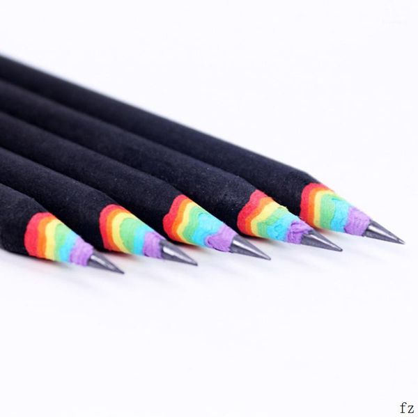 

200 pcs rainbow pencil for kids environmental school pencils writing supplies1