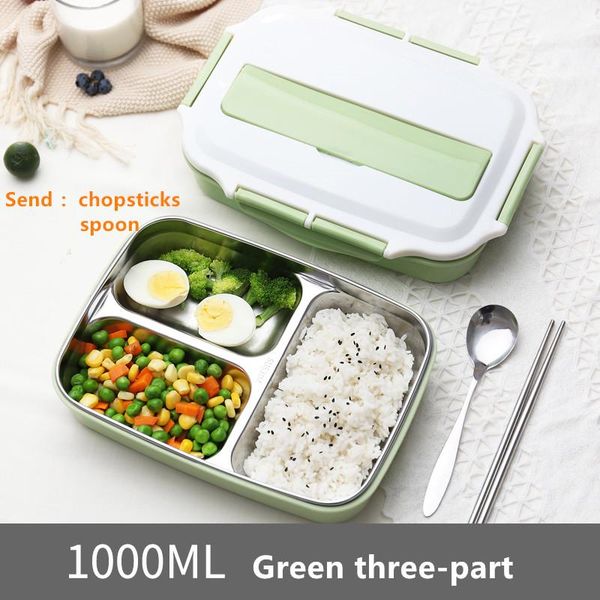 

food container lunch box stainless steel portable picnic office school food container with compartments thermal bento box wmtnqf