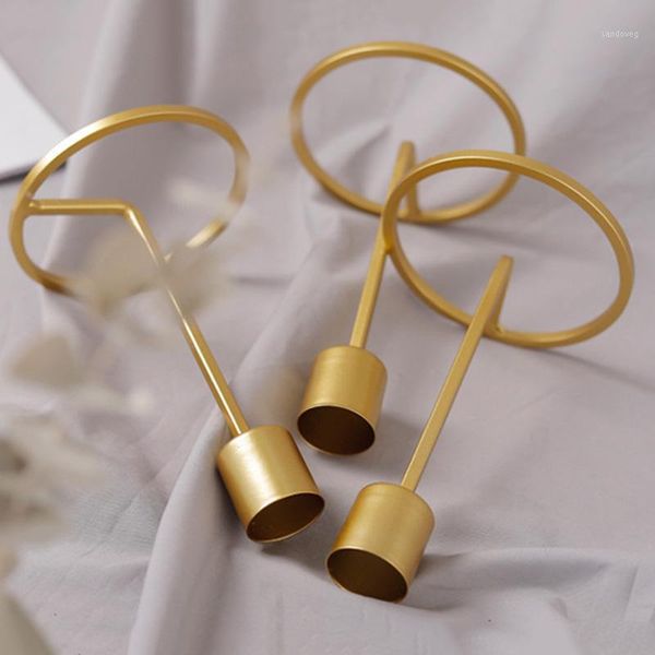 

retro iron candle holder candlestick stand dinner decoration light holder uk1