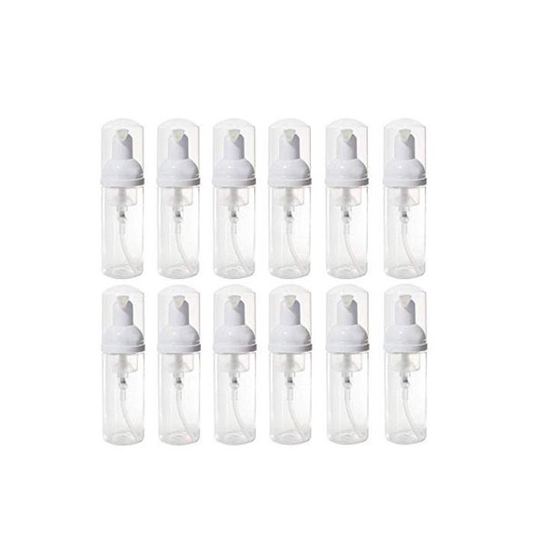

50pcs 50ml pet foam pump plastic bottle with round white foaming pump