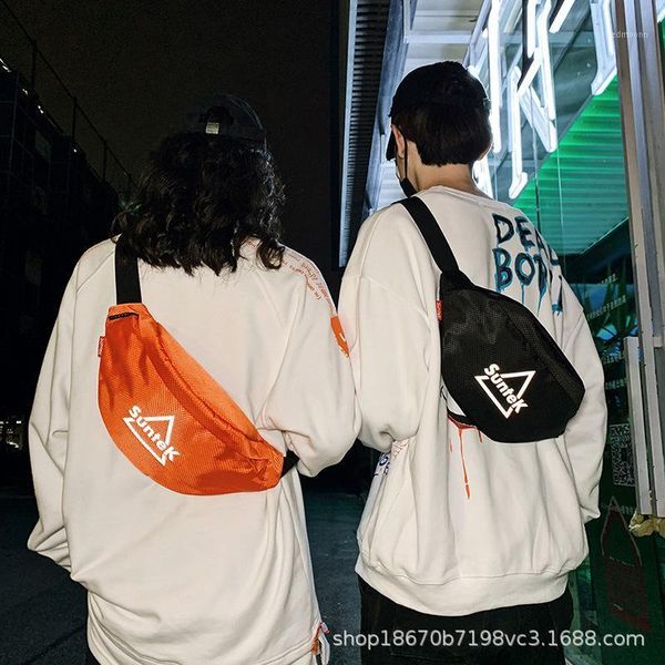 

2020 new single shoulder men and women crossbody bag trend personality casual student mobile phone chest bag men backpack1