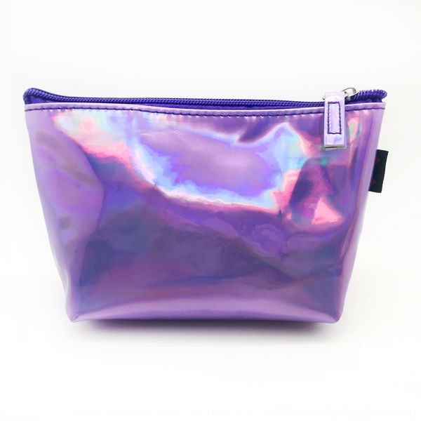 

aefzg spring new laser pencil cosmetic student hand cosmetic pu laser o59mh colorful storage pencil bag bag
