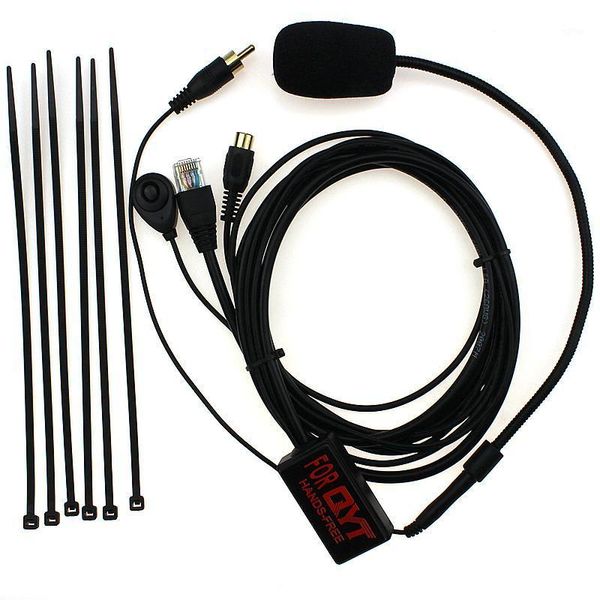 

hands-crystal finger pmic microphone for mini car radio qyt kt8900/kt8900r walkie talkie1